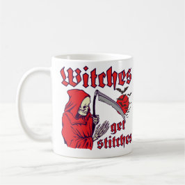 Caneca De Café WITCHES TÊM ESTITCHES engraçados assustadores no h