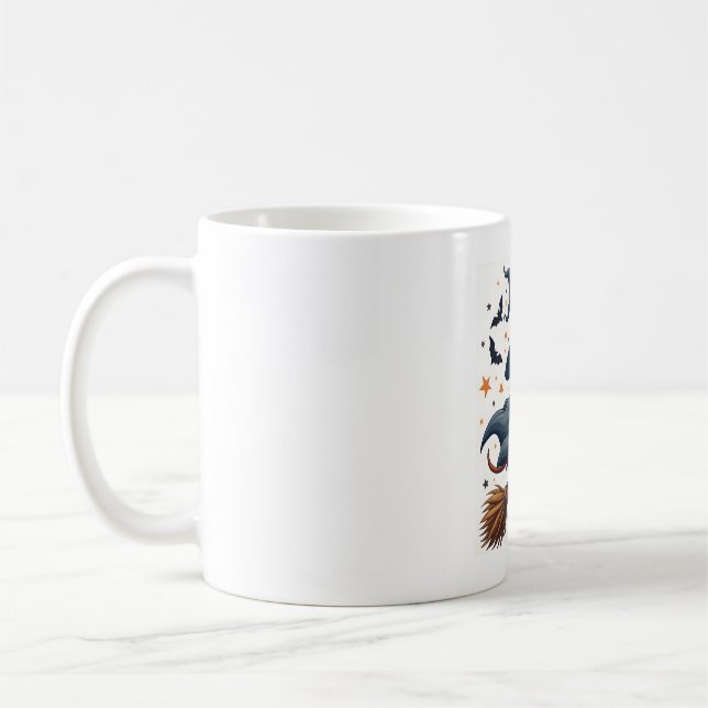Caneca De Café Witchy Dachshund Delight (Esquerda)