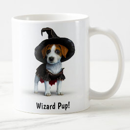 Caneca De Café Witchy Jack Russell Terrier Pup Personalizável