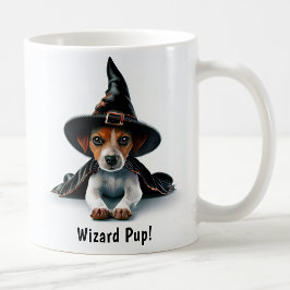 Caneca De Café Witchy Jack Russell Terrier Pup Personalizável
