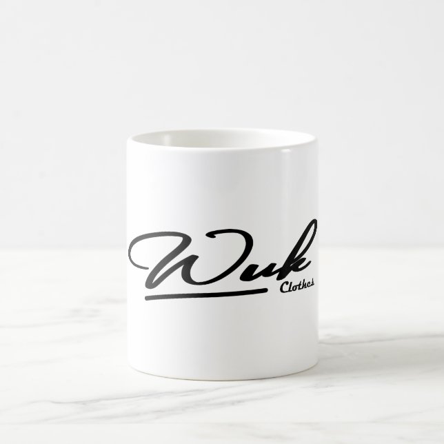 Caneca De Café Witte mok logo Wuk Clothes (Centro)
