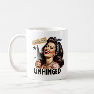 Caneca De Café Witty Retro Girl - Completamente Unhinged Tri-Blen