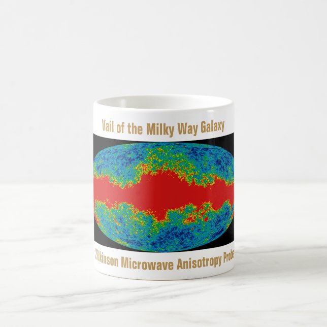 Caneca De Café WMAP, Vale da Galáxia da Via Láctea Sobre o Univer (Centro)