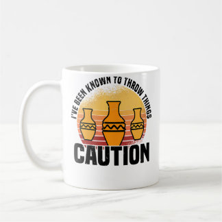 Caneca De Café Wo I'Ve Been Known To Throw Things Pottery Ceramic