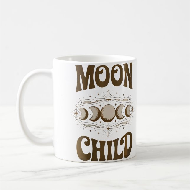 Caneca De Café Wo Moon Child Moon Astronomy Stars (Esquerda)