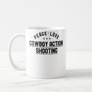 Caneca De Café Wo Paz Amor Tiro de Ação Cowboy