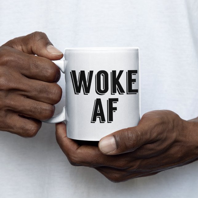 Caneca De Café Woke AF (Criador carregado)