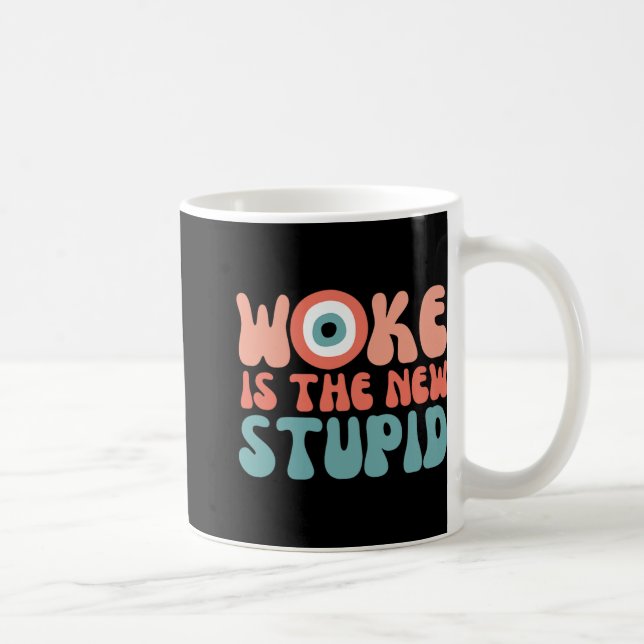 Caneca De Café Woke Is The New Stud Funny Anti Woke Conservative  (Direita)