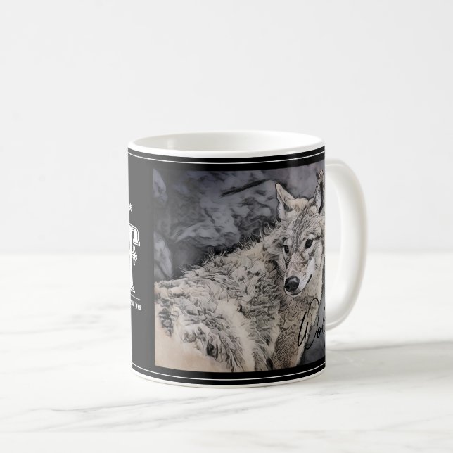 Caneca De Café Wolf (Frente Esquerda)
