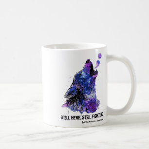Caneca De Café Wolf Ainda Aqui Está Lutando Contra A Prevenção Do