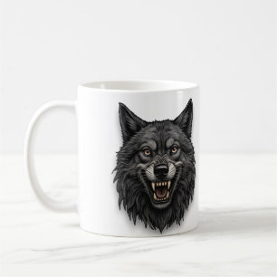Caneca De Café Wolf design