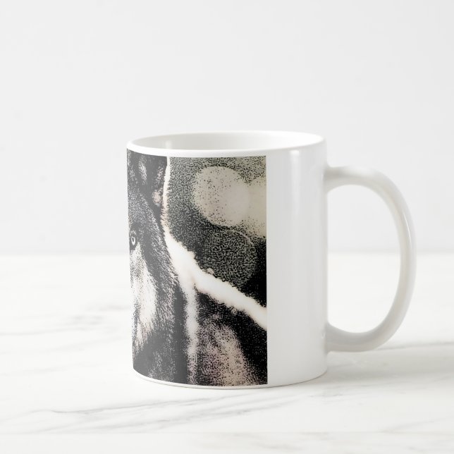 Caneca De Café Wolf Eyes (Direita)