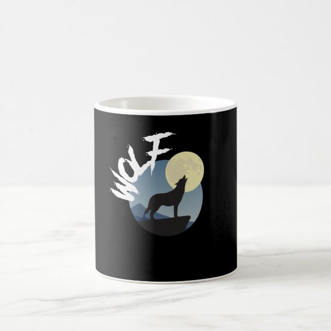 Caneca De Café Wolf Howl Wilderness (Centro)
