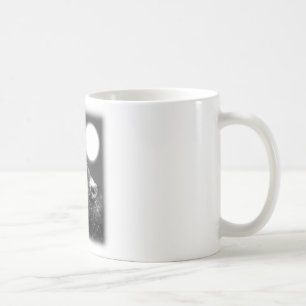 Caneca De Café Wolf Howling na Lua