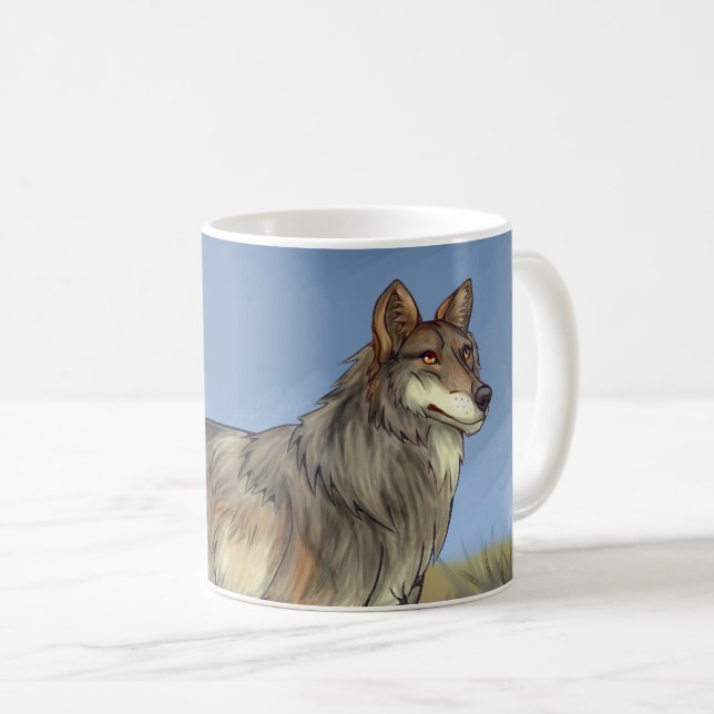 Caneca De Café Wolf mexicano (Frente Esquerda)