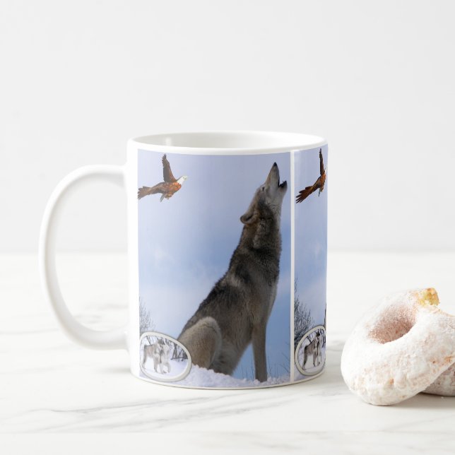 Caneca De Café Wolf Mug (Com Donut)