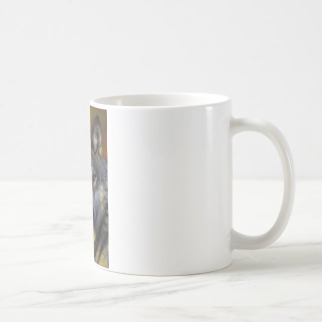Caneca De Café Wolf Photographics Art Spirit Guide Animal Love (Direita)