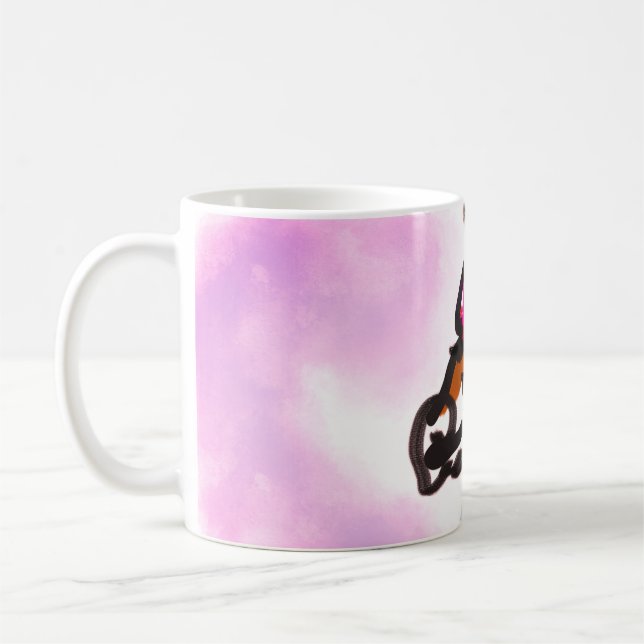 Caneca De Café Wolf run in autumn (Esquerda)