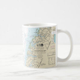 Caneca De Café Wolf Trap para Smith Point Náutico Chart