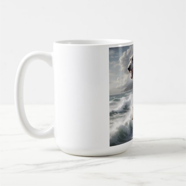 Caneca De Café Wolfhound Elegant Breed Coffee Mug (Esquerda)