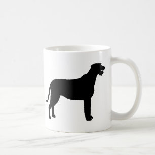 Caneca De Café Wolfhound irlandês (no preto)
