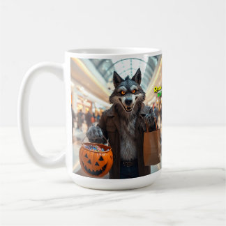 Caneca De Café Wolfie Goes Shopping Mug