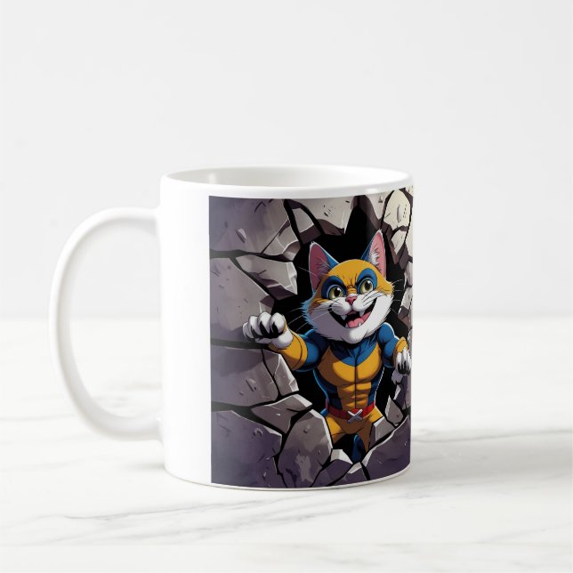 Caneca De Café Wolverine-Cat Mug (Esquerda)