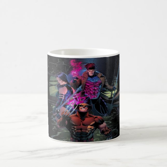Caneca De Café Wolverine, Psylocke, and Gambit - Epic X-Men Art (Centro)