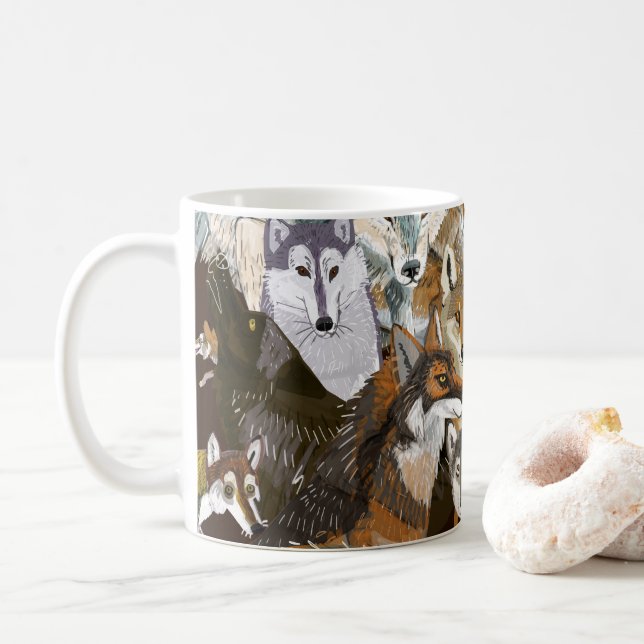 Caneca De Café Wolves of Belette Le Pink (Com Donut)