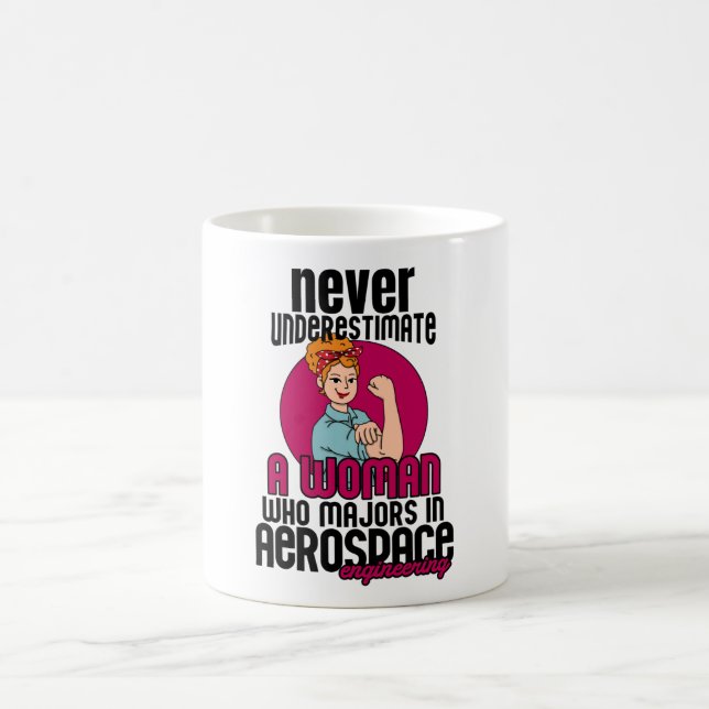 Caneca De Café Woman Aerospace Engineering (Centro)