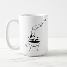 Caneca De Café woman swimming in coffee cup