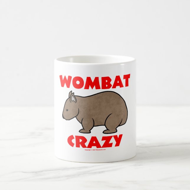 Caneca De Café Wombat louco (Centro)