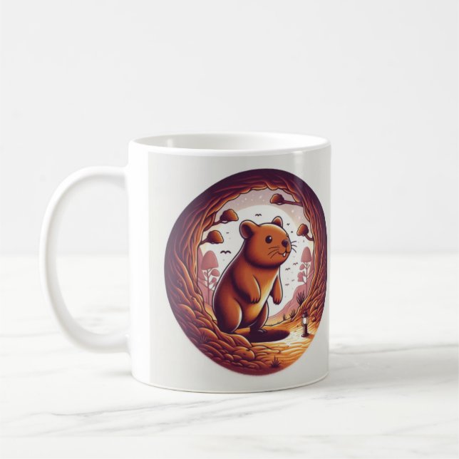 Caneca De Café Wombat Wonderland Mug (Esquerda)