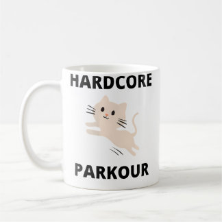 Caneca De Café Womens Hardcore Parkour Kitten