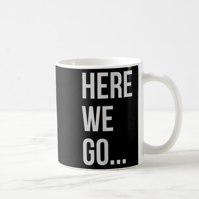 Caneca De Café Womens Here We Go Xl Heather Blue  (Direita)