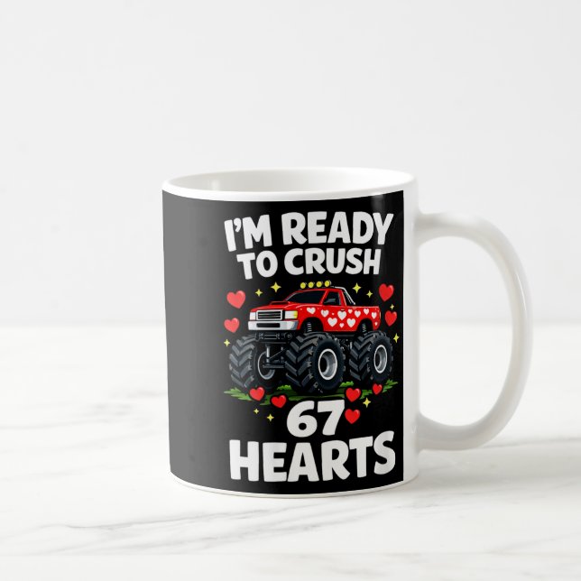 Caneca De Café Women's I'm Ready To Crush 67 Hearts Truck Valenti (Direita)