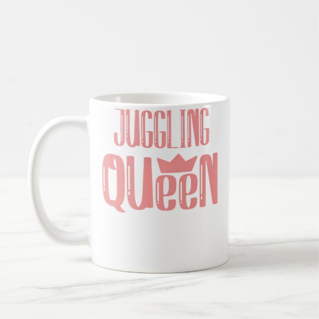 Caneca De Café Womens Juggling Queen (Esquerda)