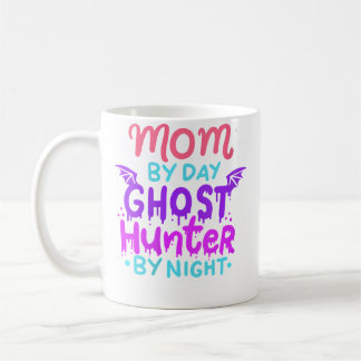 Caneca De Café Womens Mom By Day - Ghost Hunter By Night Hallowee