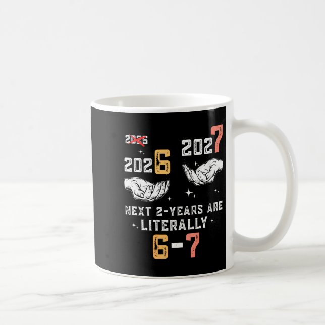 Caneca De Café Womens New Years Eve 67 Funny Boys Kids Party 6 7  (Direita)