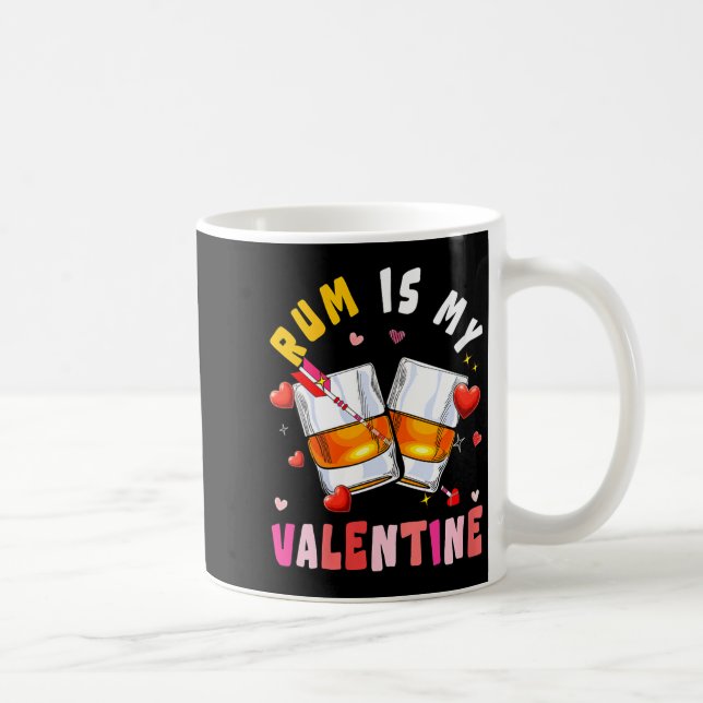 Caneca De Café Women's Rum Is My Valentine Hearts Matching Drinke (Direita)