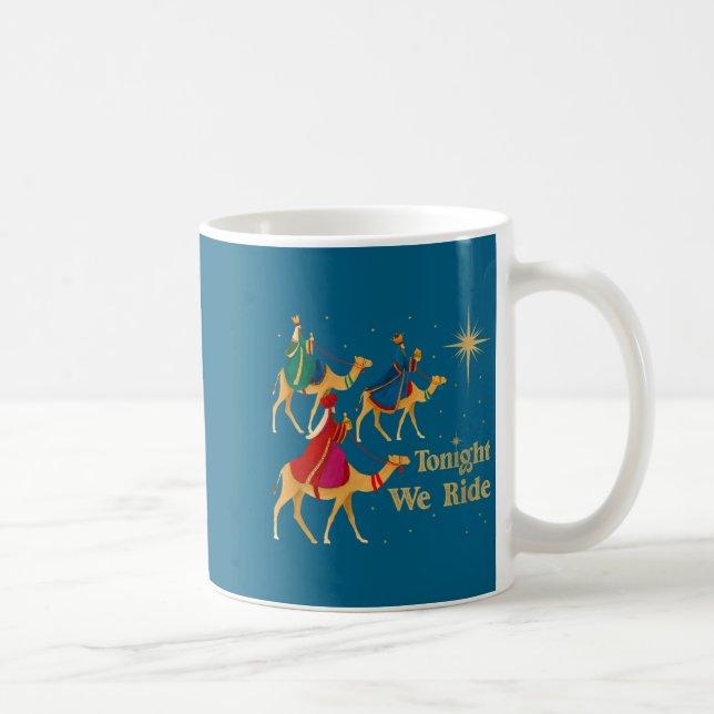 Caneca De Café Womens Tonight We Ride Christmas 3 Wise Men Christ (Direita)
