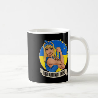 Caneca De Café Womens Ukrainian Girl Ukraine Flag Merchandise Ukr