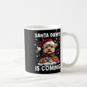 Caneca De Café Womens Yorkshire Terrier, Decoração das árvores de