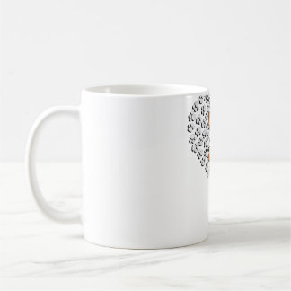 Caneca De Café Womens Yorkshire Terrier Lover Dog Paw Design Hear