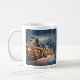 Caneca De Café Wonderland de inverno de Natal