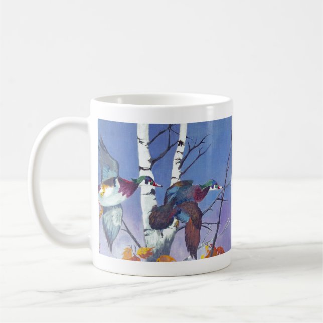 Caneca De Café Wood Duck Wildlife (Esquerda)