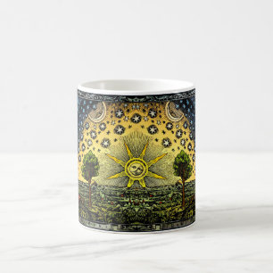 Caneca De Café Woodcut de Flammarion da astronomia do vintage