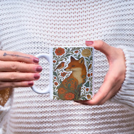 Caneca De Café Woodland Grace Fox Motif em Bloom