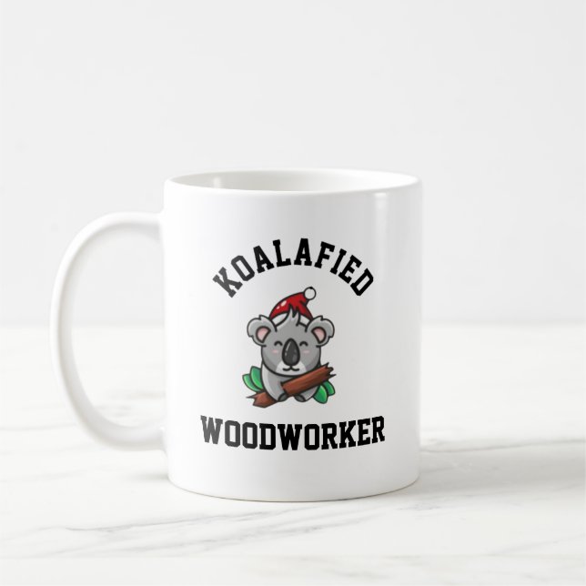 Caneca De Café Woodworker Koalafied (Esquerda)