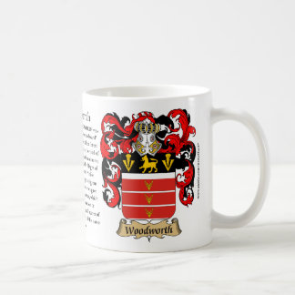 Caneca De Café Woodworth, a origem, o significado e a crista